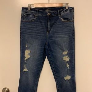 Abercrombie high rise skinny jeans 32/14